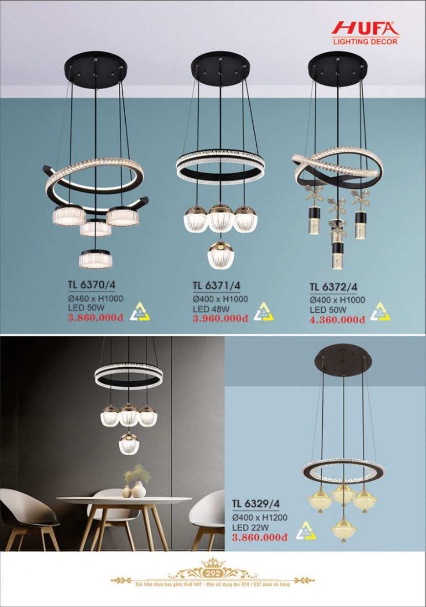 Bảng giá đèn trang trí HUFA